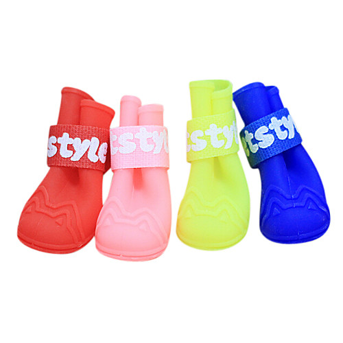 

Dog Boots / Shoes Fashion Red / Blue / Pink For Pets
