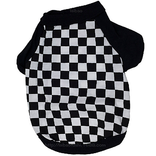 

Dog Coat Plaid / Check Fashion Keep Warm Outdoor Winter Dog Clothes Puppy Clothes Dog Outfits Black / White Costume for Girl and Boy Dog Cotton XS S M L