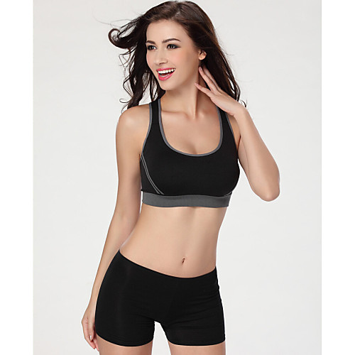 

Women's Bra Wireless Sports Bras Full Coverage Solid Colored Sexy Cotton Purple
