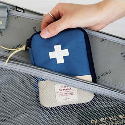

Travel Pill Box/Case Portable Travel Storage for Portable Travel Storage Red Blue