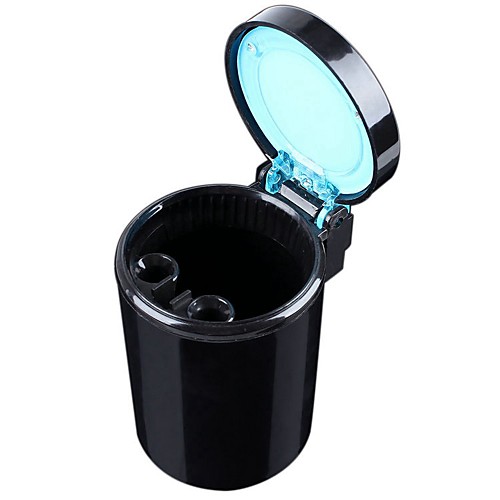 

ZIQIAO Movable Ashtray Car LED Light Ashtray Auto Travel Ash Holder Cup