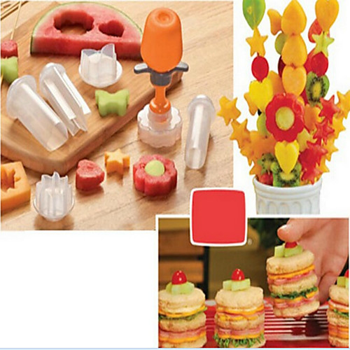 

7Pcs Fruit Salad Carving Vegetable Fruit Arrangements Smoothie Cake Tools Kitchen Dining Bar Cooking Accessories Supplies Products