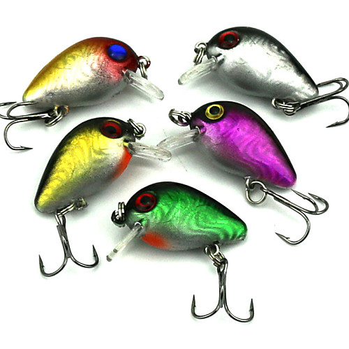 

5 pcs Fishing Lures Minnow Sinking Bass Trout Pike Bait Casting Plastic