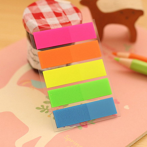 

Solid Color Stripe Self-Stick Notes(1 PCS)