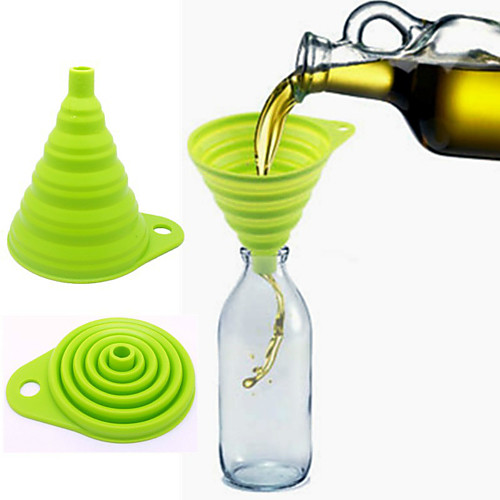 

Food Grade Eelescopic The Silicone Folding Funnel Random Color