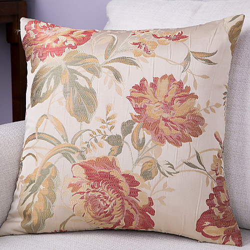 

1 pcs Polyester Pillow Cover, Floral Traditional