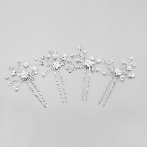 

Crystal / Imitation Pearl / Alloy Headwear / Hair Pin with Floral 1pc Wedding / Special Occasion Headpiece