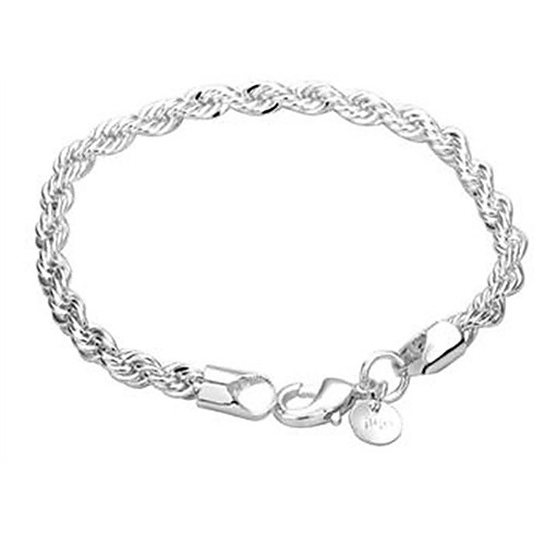 

Women's Chain Bracelet Wrap Bracelet Fashion Copper Bracelet Jewelry Silver For Daily Casual / Silver Plated