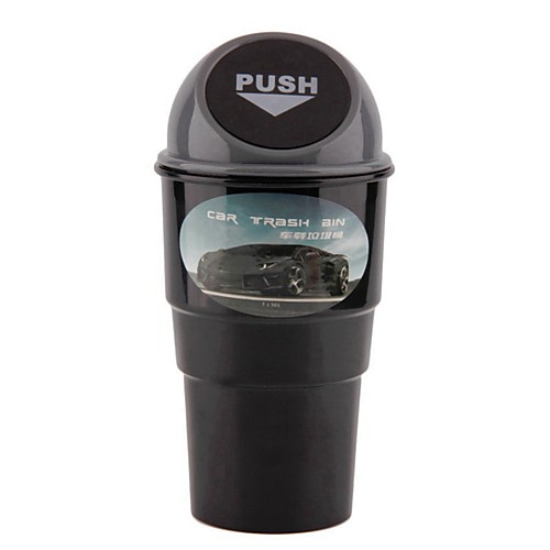 

ZIQIAO New Car Garbage Can Car Trash Can Garbage Dust Case Holder Bin