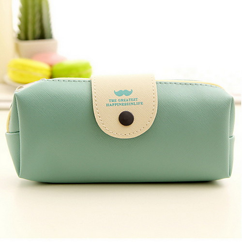 

PU Large Capacity Buckle Pen Bag(1 PCS Assorted Color)