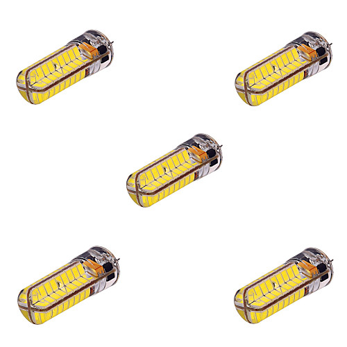 

YWXLIGHT 5 шт. 10 W Двухштырьковые LED лампы 800-1000 lm G4 T 72 Светодиодные бусины SMD 5730 Декоративная Тёплый белый Холодный белый 12 V 24 V / RoHs