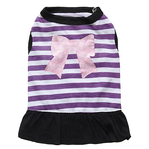 

Cat Dog Dress Puppy Clothes Floral Botanical Fashion Dog Clothes Puppy Clothes Dog Outfits Breathable Purple Pink Costume for Girl and Boy Dog Cotton XS S M L
