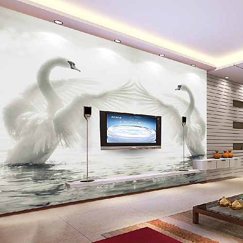 

Mural Wallpaper Wall Sticker Covering Print Adhesive Required Swan Animal Non Woven Home Décor