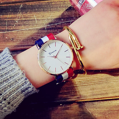 

Women's Fashion Watch Dress Watch Quartz White / Blue / Red Casual Watch Analog Vintage - White Red Blue