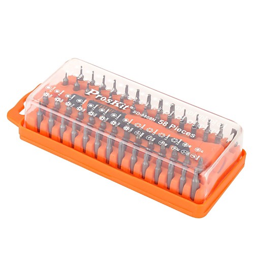 

Pro'sKit 58pcs 58-in-1 Precision Screwdriver Set Screw Driver Bits Kit Torx Hex Hand Tool