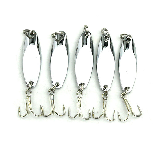 

5 pcs Fishing Lures Spoons Metal Bait Sinking Fast Sinking Bass Trout Pike Sea Fishing Freshwater Fishing Other Metal / Lure Fishing / General Fishing