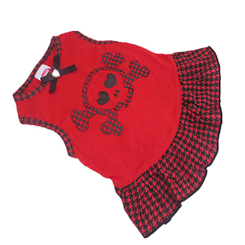 

Dog Dress Dog Clothes Black / Red Costume Cotton XS S M