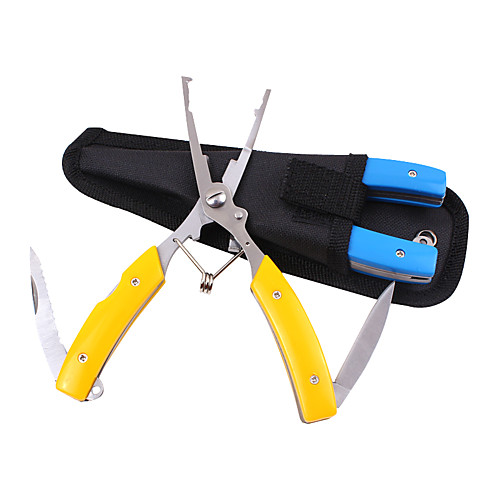 

Multi Function Stainless Steel Fishing Pliers Curved Nose Scissors Braid Cutters Hook Removers Fishing Line Cutters