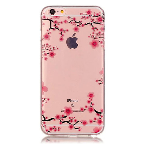 

Phone Case For Apple Back Cover iPhone X iPhone 8 Plus iPhone 8 iPhone 7 Plus iPhone 7 iPhone 6s Plus iPhone 6s iPhone 6 Plus iPhone 6 Transparent Pattern Flower Soft TPU
