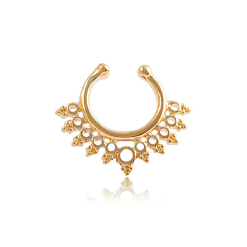 

Nose Ring / Nose Stud / Nose Piercing Nose Piercing Ladies Unique Design Fashion Women's Body Jewelry For Daily Casual Hollow Out Stainless Steel Golden Silver Rose