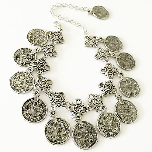 

Anklet Ladies Unique Design Boho Women's Body Jewelry For Party Daily Alloy Flower Silver
