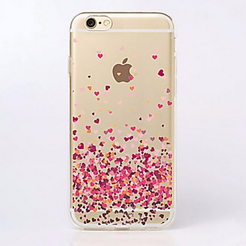 

Phone Case For Apple Back Cover iPhone X iPhone 8 Plus iPhone 8 iPhone 7 Plus iPhone 7 iPhone 6s Plus iPhone 6s iPhone 6 Plus iPhone 6 iPhone SE / 5s Ultra-thin Transparent Pattern Heart Soft TPU