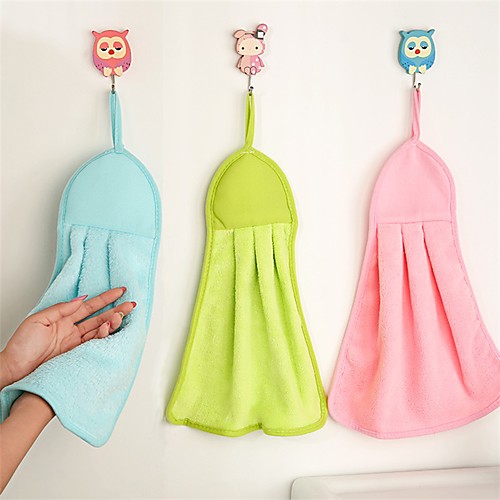 

Fresh Style Hand Towel,Solid Superior Quality 100% Coral Fleece Towel