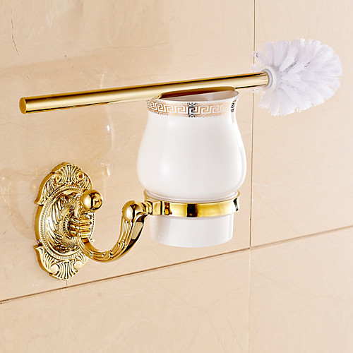 

Toilet Brush Holder Neoclassical Brass 1 pc - Hotel bath