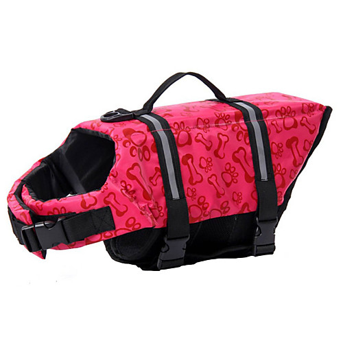 

Dog Float Coat for dog Vest Life Vest Puppy Clothes Bone Waterproof Outdoor Dog Clothes Puppy Clothes Dog Outfits Reflective Pink Light Blue Costume for Girl and Boy Dog Mixed Material XS S M L XL