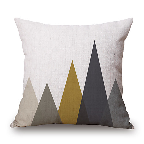 

pcs Cotton / Linen Pillow Cover, Geometric Novelty Graphic Prints Casual Modern Contemporary