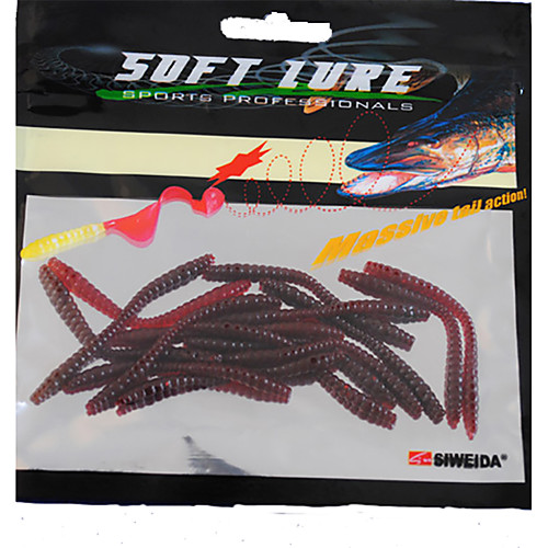 

15 pcs Fishing Lures Soft Bait Worm Bass Trout Pike Sea Fishing Freshwater Fishing Bass Fishing