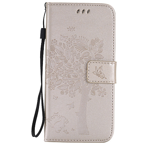 

Phone Case For Samsung Galaxy Full Body Case Leather Wallet Card S7 edge S7 S6 edge plus S6 edge S6 S5 Mini S5 S4 Mini S4 S3 Mini Wallet Card Holder with Stand Tree Soft PU Leather