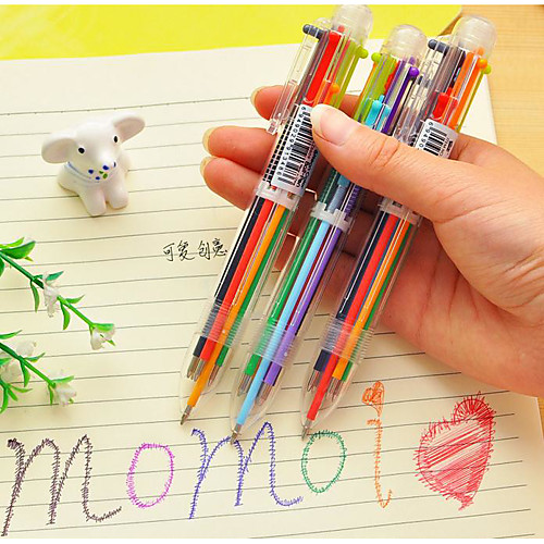 

6-цветные принадлежности шариковая ручка цвет пера школы