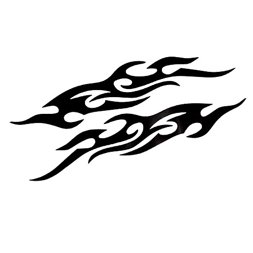

ZIQIAO 1 Piece Car Styling for Ford Motorcycle Flame Sticker Baby on Board Reflective Stickers