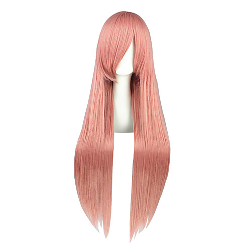 

Cosplay Wigs Pandora Hearts Lin Pink Long Anime Cosplay Wigs 80 CM Heat Resistant Fiber Male / Female