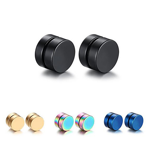 

Men's Stud Earrings Earrings Magnetic Bracelet Magnetic Fashion Titanium Steel Earrings Jewelry Black For Christmas Gifts Wedding Casual Daily Masquerade Engagement Party
