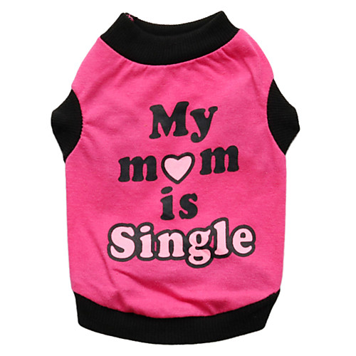 

Shirt / T-Shirt Puppy Clothes Heart Letter & Number Fashion Dog Clothes Puppy Clothes Dog Outfits Breathable Orange Rose Costume for Girl and Boy Dog Cotton XS S M L