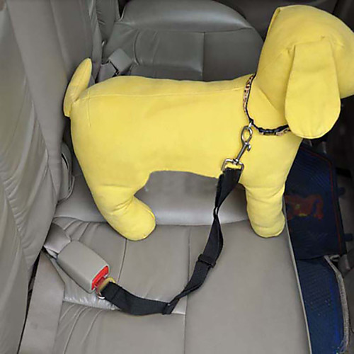 

Dog Leash Adjustable For Car Safety Nylon Black Purple Red Blue Pink