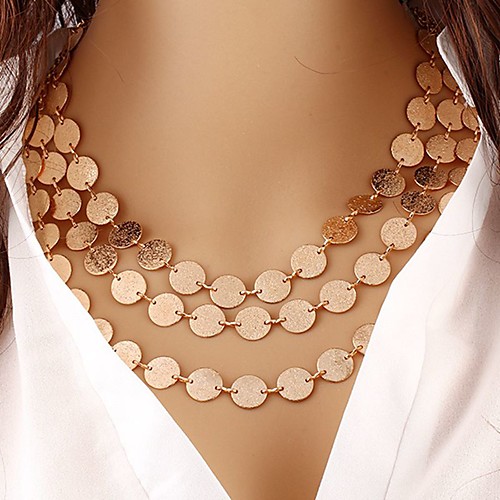

Women's Choker Necklace Ladies Bohemian Boho Resin Golden Necklace Jewelry For Party Casual Daily