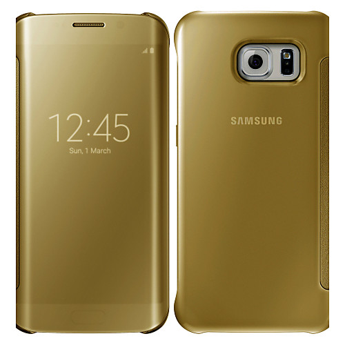 

Case For Samsung Galaxy S6 edge plus / S6 edge / S6 Mirror / Flip Full Body Cases Solid Colored PC
