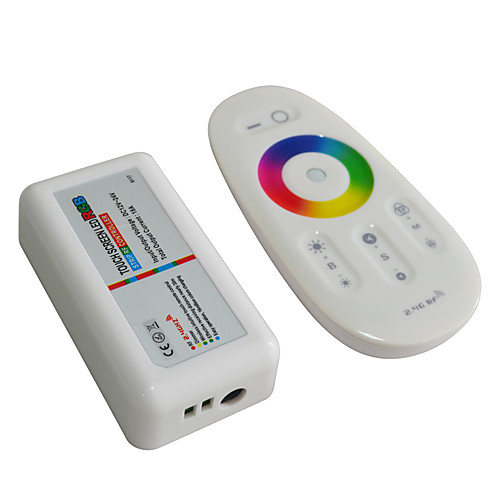 

JIAWEN 2.4G RGB LED Controller Touch Screen LED light strip Control System (DC 12-24V)