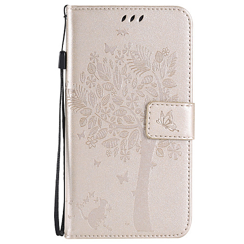 

Phone Case For Samsung Galaxy Full Body Case Xcover 3 J7 (2016) J7 J5 (2016) J5 J3 J2 J1 Ace J1 (2016) J1 Wallet Card Holder with Stand Tree Soft PU Leather