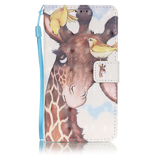 

Case For Samsung Galaxy J5 (2016) / J5 / J3 (2016) Wallet / Card Holder / with Stand Full Body Cases Animal Soft PU Leather