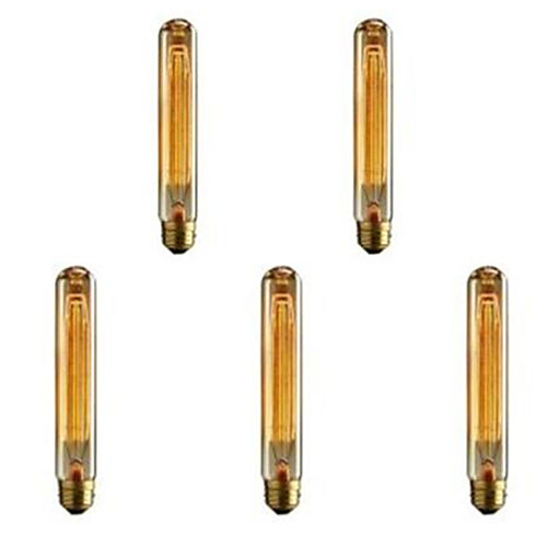 

5pcs 40 W E26 / E27 T185 Warm White 2300 k Retro / Dimmable / Decorative Incandescent Vintage Edison Light Bulb 220-240 V