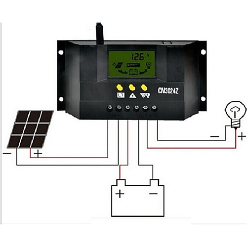 

CM3024z 30A 12V/24V LCD Liquid Crystal Display Solar Controller