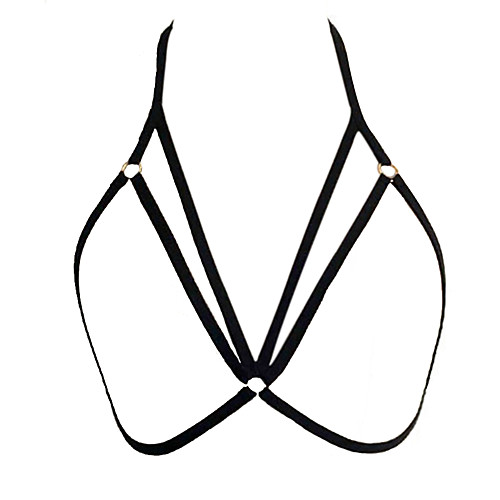 

Women's Solid Colored Sexy Black