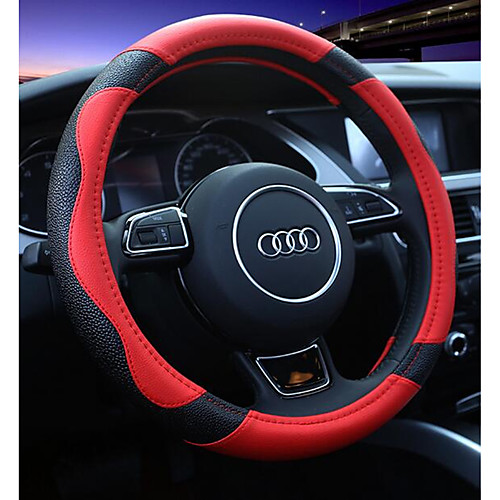 

Steering Wheel Covers Genuine Leather 38cm Red / Beige / Coffee For universal