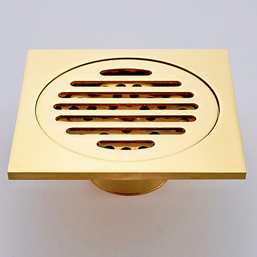 

Square Shower Floor Drain Brass Removable Multipurpose Invisible Look Brass and Zinc Alloy Drain 1 pc