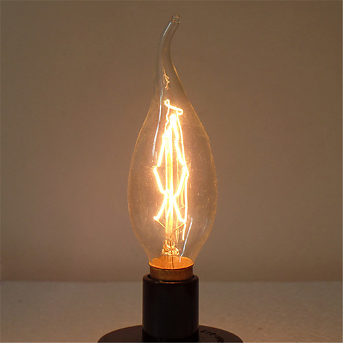 

1pc 40 W E14 C35L Warm White 2300 k Retro / Dimmable / Decorative Incandescent Vintage Edison Light Bulb 220-240 V