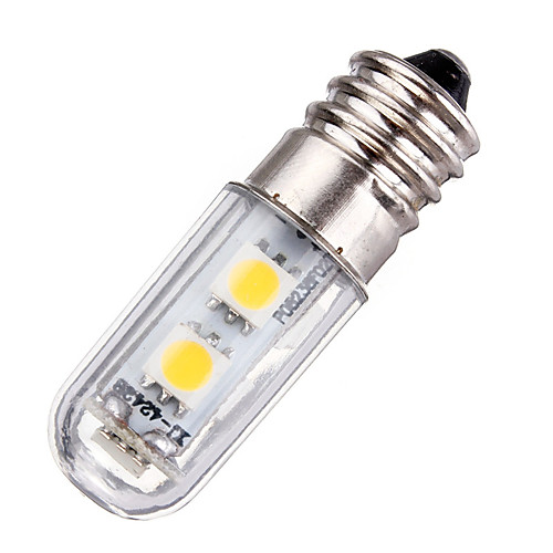 

1pc 1W Mini E14 Screw Base LED Lamp 7 SMD 5050 220V AC for Fridge Machine Oven White Warm White